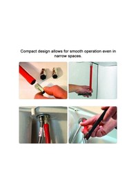 Resim Tongxida 7 Parça Su Tesisatı Seti, Musluk & Vana Aleti, Kırmızı-siyah 