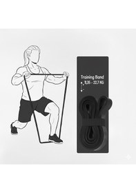 Resim Çeşitli Kg Direnç Bantları, Gym Barfiks Direnç Bandı, Kas Geliştirme Direnç Bandı, Pilates Egzersiz Bandı Siyah 