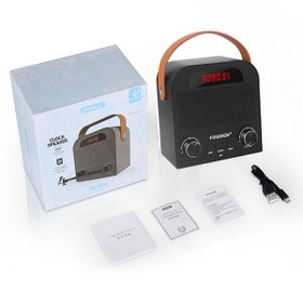 Resim Fineblue FM-888 Bluetooth Hoparlör FM Radyo Çalar Saat 