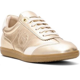 Resim Mammamia D25ya-550 Kadın Hakiki Deri Klasik Sneaker Altın Altın 