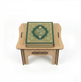 Resim Vigo Wood Kitap Okuma Rahlesi Kuran Okuma Rahlesi Meşe 