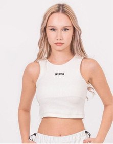 Resim Kız Çocuk Sıfır Kol Crop Bluz-13792-ekru Ekru 