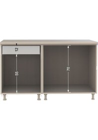 Resim Tdesıgno Fors Mutfak 100 Cm Tezgah Dahil Değil Beyaz 