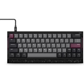 Resim Iqunix Iqunıx EV63 Dark Purple %60 Magnetic x Pro Manyetik Switch 8k Hz Hall Effect Hotswap Rgb Ingilizce Mekanik Gaming Klavye 