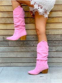 Resim irmona Terry Pembe Dana Süet Körüklü Dallas Çizme 