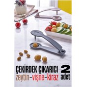 Resim mrpurple Turk Çekirdek Çıkarıcı - Kiraz Çekirdek Çıkarıcı Zeytin Çekirdek Çıkarıcı 2 adet 