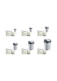 Resim Polytime Klink Sallanır Kapak Ofis Banyo Mutfak Bahçe Çöp Kutusu Kovası / 20 Litre / Krem / 47x30x23 Cm. Krem 