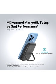 Resim Ttec Recharger Pro M 10.000MAH Magsafe Uyumlu Pd 20W Stantlı Kablosuz Taşınabilir Hızlı Şarj Aleti/powerbank 2BB221 