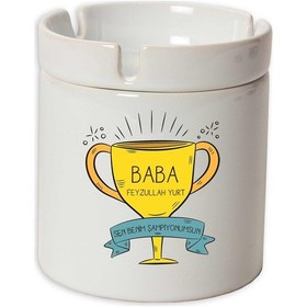 Resim İsme Özel Seramik Küllük - Sen Benim Şampiyonumsun 