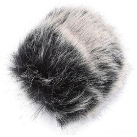 Resim Moveevo Sg 108 Mikrofon İçin Orta Boy Yapay Kürk Rüzgar Engeli - Dışarıdaki Gürültüyü Azaltır, Net Kayıt Sağlar 