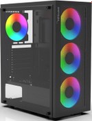 Resim Inca Empousa Emg-15xn 650w Usb 3.2 Argb Atx Mid Tower Siyah Kasa 