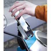 Resim Baseus Armor Motorsiklet Telefon Tutucu Siyah 