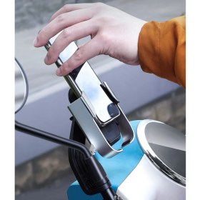 Resim Baseus Armor Motorsiklet Telefon Tutucu Siyah 