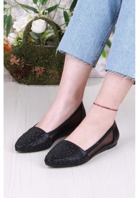 Resim Fort 8567 Bocuklu Taşlı Yanları Tül Dügün Babeti Kadın Babet Sıyah Siyah 