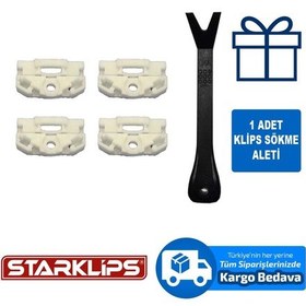 Resim Mercedes E320 Sol Ve Sağ Ön Cam Kriko Klipsi Plastik 5 Adet 