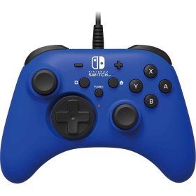 Resim Hori Nintendo Switch Pro Controller Kablolu Oyun Kolu Lisanslı Mavi 