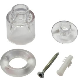 Resim Şeffaf Kapı Stoperi, 4,5cm Kapı Duvar Tamponu, Duvar Koruma Stopu 5 Adet 