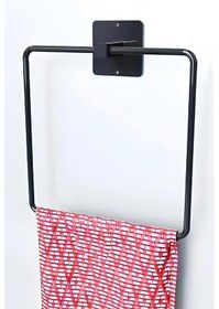 Resim Metal Kare Havluluk, Banyo Havluluk,paslanmaz Yapışkanlı Askı Standı, Banyo Askısı, Mutfak Askısı, Havlu Tutucu, 16 16 Cm 