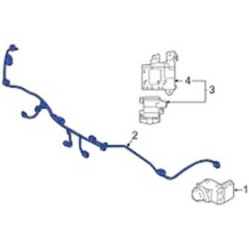 Resim Hyundai Tucson 2021 Arka Tampon Park Sensör Tesisatı Mobis.91880n9060 