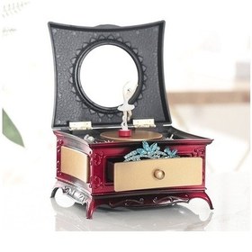 Resim Besthome1 Klasik Bale Dansçılı Müzik Kutusu - Aynalı Dekor, Unik Tasarım 