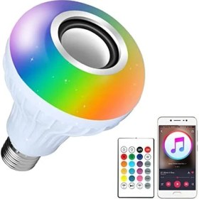 Resim TKÇ Bluetooth Hoparlör Akıllı LED Ampul Lamba 