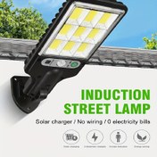 Resim Güneş enerjisiyle çalışan LED sokak lambası, şeffaf ışık yayanı, uzaktan kumanda, IP44 sıçrama geçirmez insan hareket sensörü, bahçe, avlu ve duvar aydınlatması için, çit aydınlatması | Modern Sokak Lambası | Dayanıklı Açık Lamba, Açık Aydınlatma 