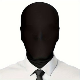 Resim 1/2 adet Erkek Siyah Tam Yüz Maskesi Halloween Yüzü Olmayan Kapüşon Maskesi Cosplay Gizli Maskesi Halloween Maskeli Balo Cosplay Partisi Yetişkin Siyah Yüz Maskesi Kumaş Kostüm, CyberPK 