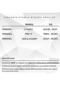Resim Toyota Uyumlu Camry,RAV4, Highlander için Direksiyon Sargısı-84306-06120 