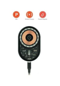 Resim W13 Kablosuz Araç İçi Telefon Tutucu Ve Telefon Şarj Cihazı Siyah - 