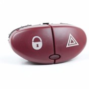 Resim USLU OTO Uyumlu Peugeot 206 P206 Dörtlü Flaşör Düğmesi - Merkezi Kilit Düğmesi 