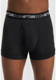 Resim Nike Dri Fit Ultra Stretch 3 Pack Micro 3 Lü Paket Kısa Boxer Siyah-füme-gri Siyah - Gri - Antrasit 
