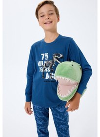 Resim Rolypoly Erkek Çocuk Lacivert Pijama Takım Rp3740-c-v2 