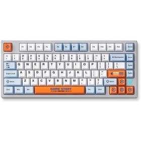 Resim MCHOSE Z75S %75 RGB Kablosuz Hotswap Turuncu – Mavi Mekanik Gaming Klavye (MC-Z75S-7) 