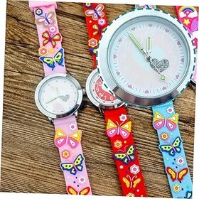 Resim Yardenfun Kelebek Elmas Saat - 3d Kol Saati - Çocuklar Karikatür Silikon Saat - Zamansız Moda Aksesuarı 