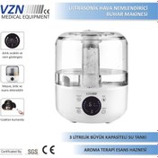 Resim VZN Ultrasonik Hava Nemlendirici Buhar Makinesi Dijital Ekran, Akıllı Kumanda 