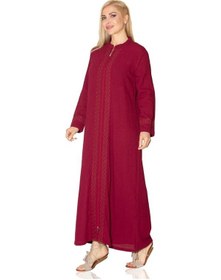 Resim Eliş Şile Bezi Cemre Şile Bezi Ferace Bordo 