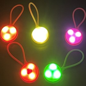 Resim 1pc Silikon LED Güvenlik Işığı, Gece Koşusu ve Yürüyüşü için Taşınabilir Sırt Çantası Asma Uyarı Işığı, Pille Çalışır, Şarj Edilemez, Dış Mekan Kullanımı, ≤36V 