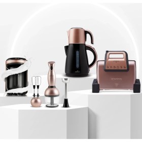 Resim Karaca Gurme Süper 2.0 Elektrikli Evlilik Paketi Rosegold 