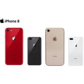 Resim iPhone Uyumlu 8 Arka Pil Batarya Kapak Cam Kamera Lensli 