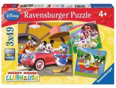 Resim Ravensburger 3x49 Parça Puzzle Walt Disney Mickey Club House 092475 