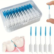 Resim 400 Adet Mini Diş İpi Fırçası, Nane Aromalı Diş İpi Seçenekleri, Yumuşak Silikon Diş Arası Temizlik Fırçaları, Formaldehit İçermeyen Ağız Bakımı Diş ve Diş Etleri İçin 