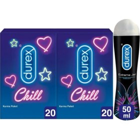 Resim Durex Chill Karma Prezervatif Ekstra Avantaj Paketi 40’lı + Durex Extreme Jel 50 ml 