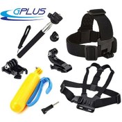Resim Gplus St008 Gopro Eken Sjcam Aksiyon Kamera Aksesuar Set 8 Parça 