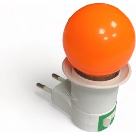 Resim Tek-İş Açma Kapama Anahtarlı Duy Fişli E-27 Anahtarlı + Ampul E-27 1 W Renkli Pst 