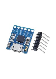 Resim CP2102 Micro USB-TTL Seri Haberleşme Dönüştürücü Modülü 