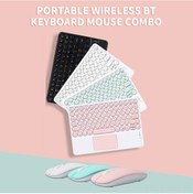 Resim Tenfowee Bt3.0 Kablosuz Şarj Edilebilir Ergonomik Klavye Seti - Android/ios/windows Uyumlu Diğer 