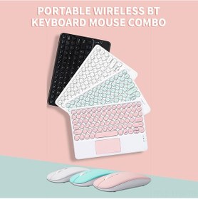 Resim Tenfowee Bt3.0 Kablosuz Şarj Edilebilir Ergonomik Klavye Seti - Android/ios/windows Uyumlu Diğer 