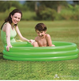 Resim Bestway 51024 Çocuk Havuzu 102 CM X 25 CM 3 Bölmeli Yeşil Renk Çok Renkli 