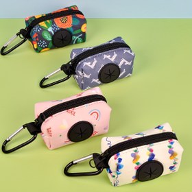Resim Köpek Dışkı Çantası Dispenser, Polyester Malzeme, Köpek Dışkı Tutucu, Taşınabilir Pooper Scooper Aksesuarı, Pil Gerektirmez 