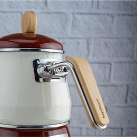 Resim Bambum Lumino Bambu Kulplu Emaye Çaydanlık Takımı Kahverengi 